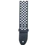 D3831BK Dunlop B/W Checker Strap
