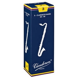 Vandoren Traditional Bass Clarinet Reeds (5/box)