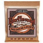 Ernie Ball EB2146 EB Earthwood Med. Light PhB Acoustic Guitar String Set (12-54)