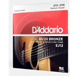 EJ12 D'Addario Acoustic Gtr String Set - Med.