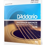 D'Addario EJ16 Phosphor Bronze Guitar Strings Set Light Gg
