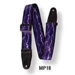 MP18 Levy's Purple Lightning Guitar Strap