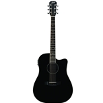 AA25DECBK Austin Acou/Elect Guitar; Black