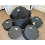 Humes & Berg DCU H&B Tuxedo Drum Bags (USED); 8"x10",10"x12",12"x14, 6.5"x14", 22"x16"