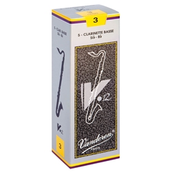 Vandoren CR623 V12 Bass Clarinet Reeds (5/box)