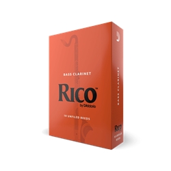 REA1025 Box Rico Bass Cl. Reeds 10/box