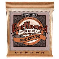Ernie Ball EB2144 Earthwood Med. Phosphor Bronze Set (13-56)