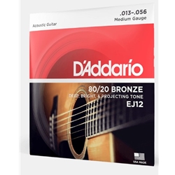 EJ12 D'Addario Acoustic Gtr String Set - Med.