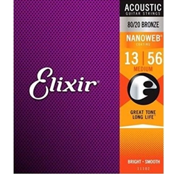 Elixir E11102 80/20 Bronze Acoustic Gtr String