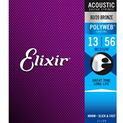 Elixir E11100 80/20 Bronze Acoustic Gtr String