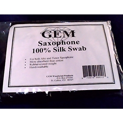 Gem GATSSBK Silk Swab for Alto or Tenor Sax