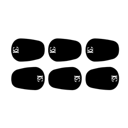 BGA10L BG Large Black Mpc Cushions (6/pk) for Saxophone