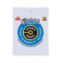 MA140 Martin 80/20 Bronze Light Guitar Strings