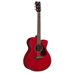 FSX800CRR Yamaha A/E Ruby Red Gtr; Small Body
