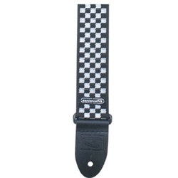 D3831BK Dunlop B/W Checker Strap