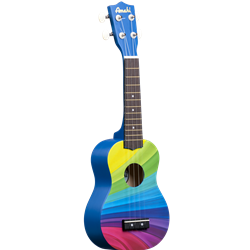 Amati DDUK10 Amahi Wavy Rainbow Soprano Ukelele