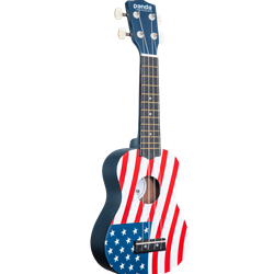 Amati PANDA1 American Flag Soprano Uke;  Panda